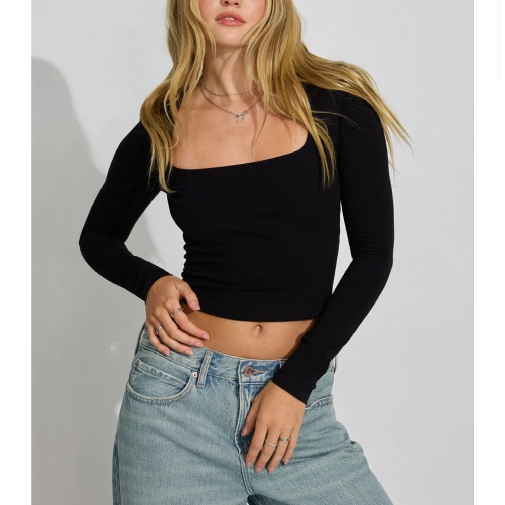 Garage Black Long Sleeve Bodysuit